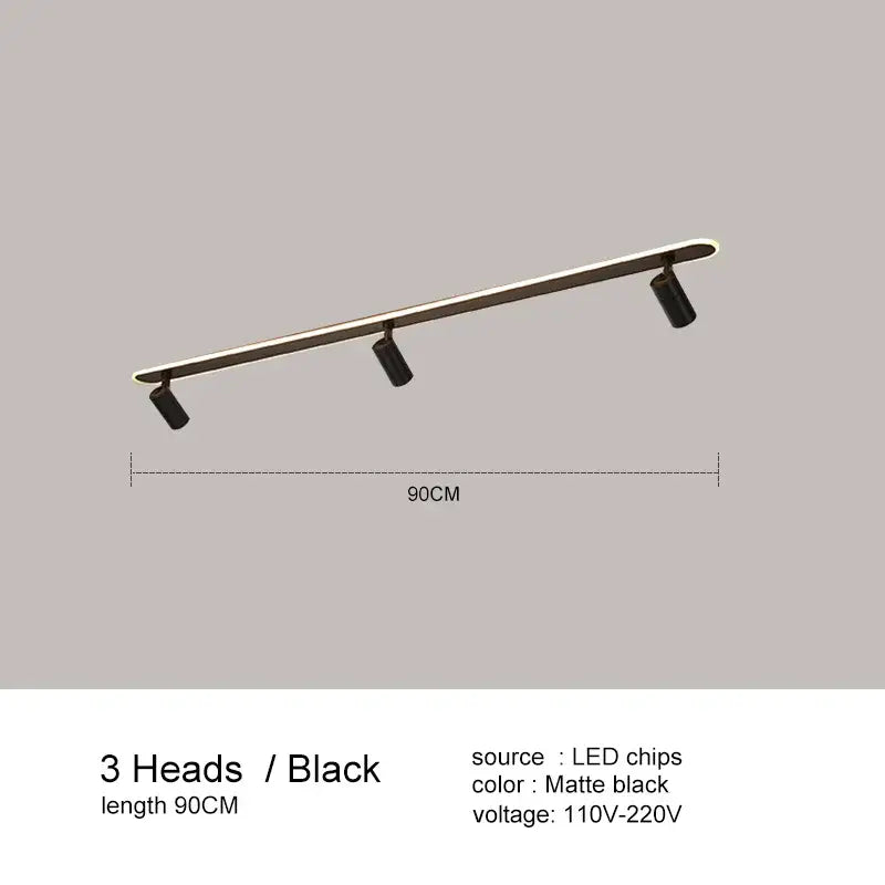 DecorBites™ Black LED Ceiling Spotlights for Living Room Kitchen Bedroom Decor