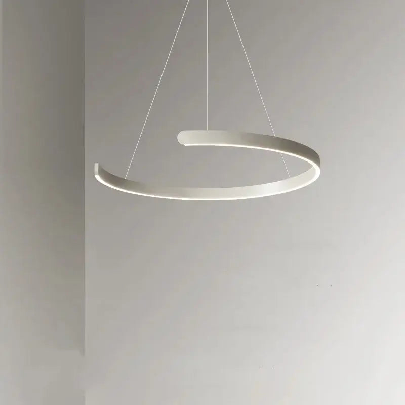 ثريا قلادة DecorBites™ LED سوداء للبهو والسلالم والبار، مصباح تعليق داخلي بسيط