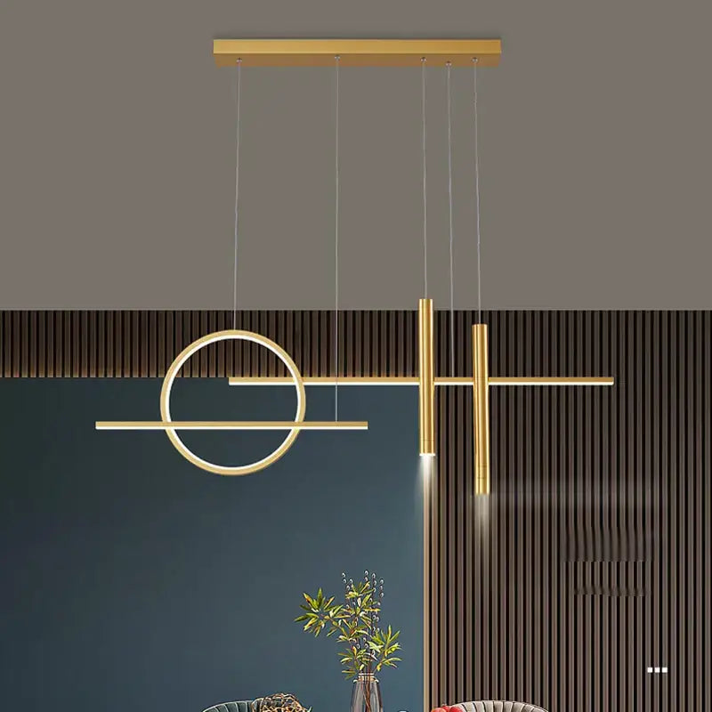 DecorBites™ Black LED Chandelier Pendant Light for Home Dining Kitchen Bar.