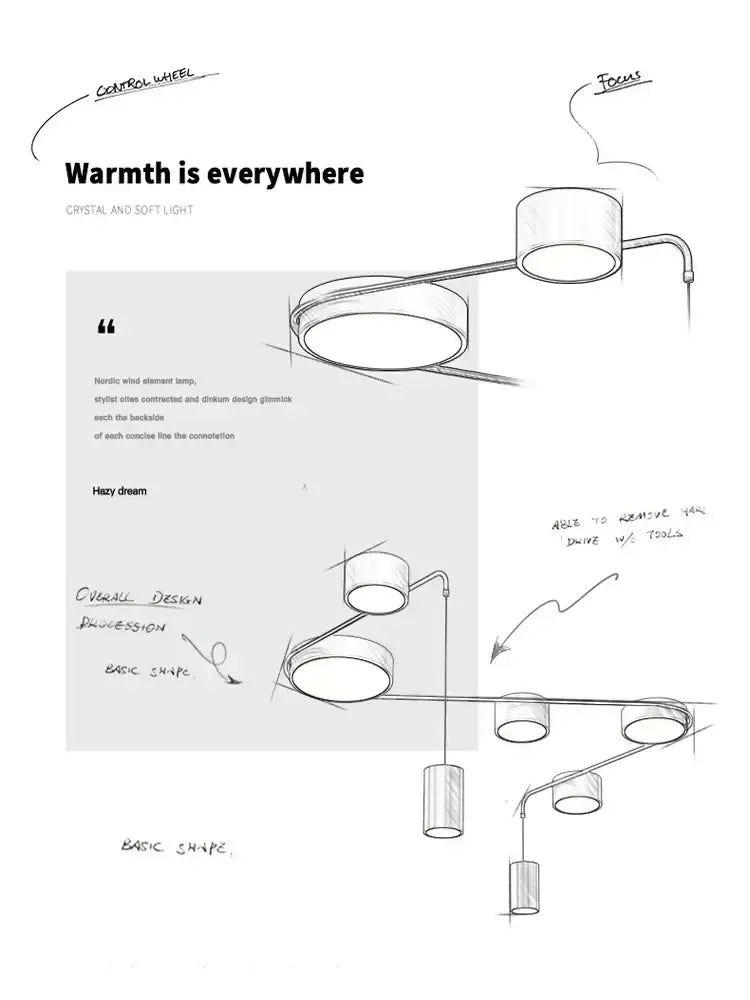 DecorBites™ Black LED Chandeliers for Living Dining Bedroom Hall Kitchen: Modern, Simple Indoor Lighting