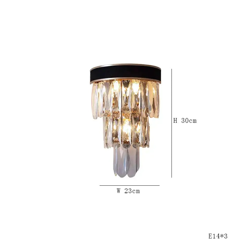 DecorBites™ Black LED Crystal Chandelier for Dining Room Luxury Design