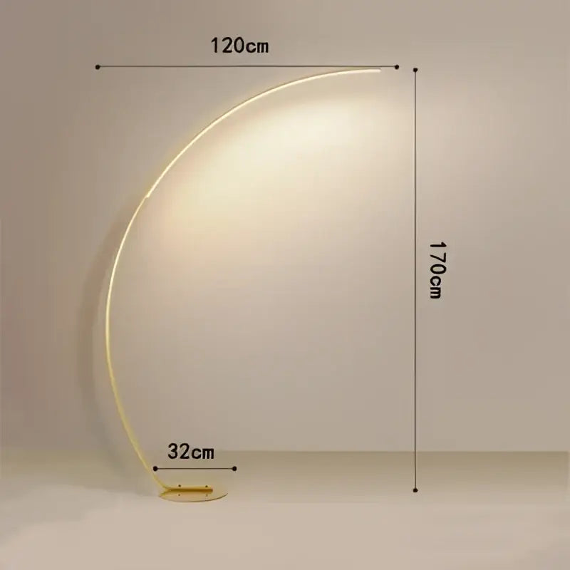 DecorBites™ Black LED Dimming Floor Lamp for Bedroom and Living Room