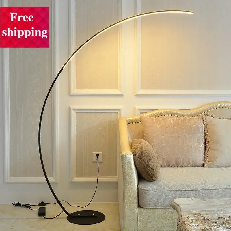 DecorBites™ Black LED Dimming Floor Lamp for Bedroom and Living Room