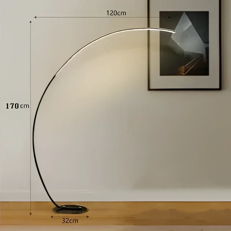 DecorBites™ Black LED Dimming Floor Lamp for Bedroom and Living Room