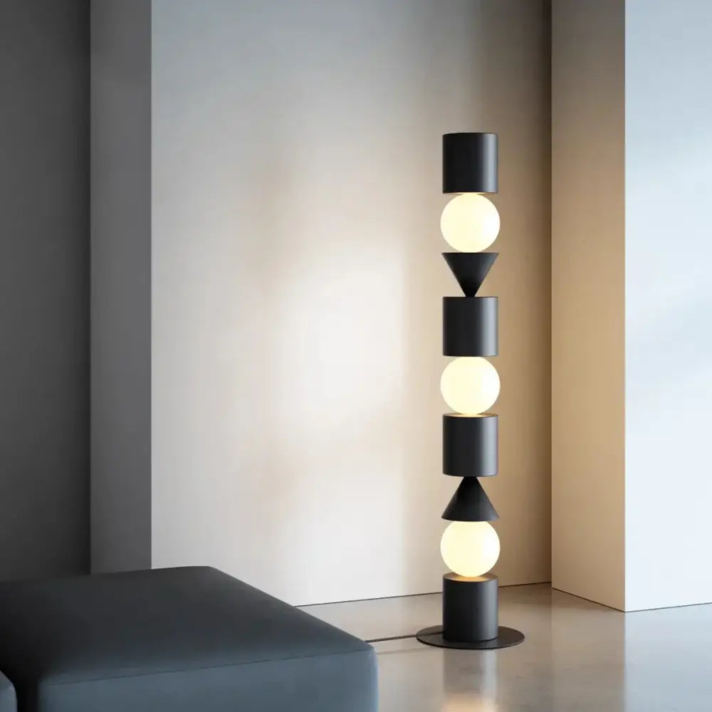 DecorBites™ Black LED Floor Lamp for Home Decorative Lighting