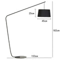 DecorBites™ Black LED Floor Lamp for Living Room and Bedroom Decoration