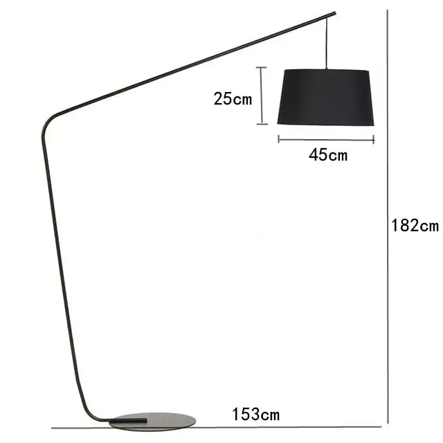 DecorBites™ Black LED Floor Lamp for Living Room and Bedroom Decoration