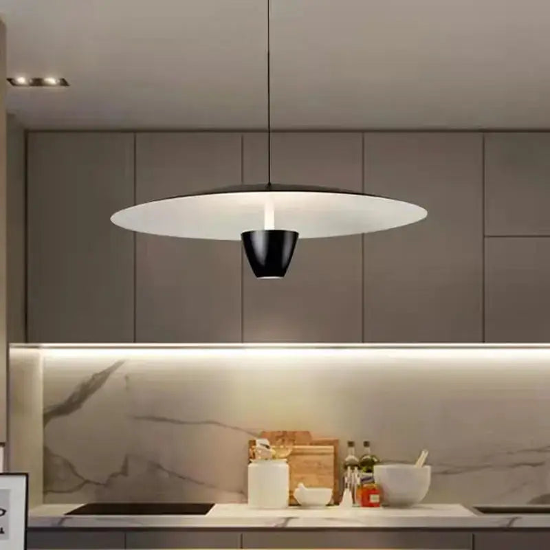 DecorBites™ Black LED Hanging Light: Italian Nordic Minimalist Ceiling Pendant Lamp