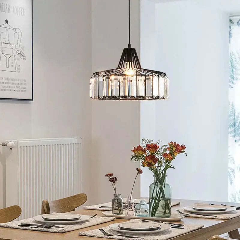 DecorBites™ Black LED Pendant Chandelier for Kitchen Dining Room, Modern Nordic Design