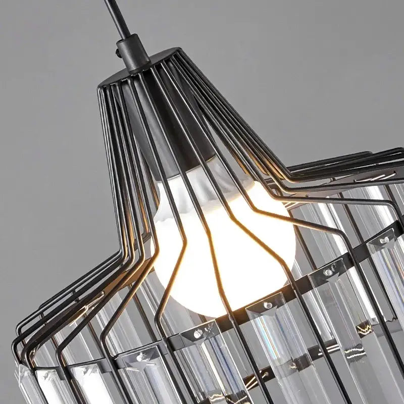 DecorBites™ Black LED Pendant Chandelier for Kitchen Dining Room, Modern Nordic Design