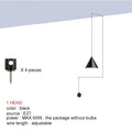DecorBites™ Black LED Pendant Chandelier for Modern Bedroom Dining Room Art Decor