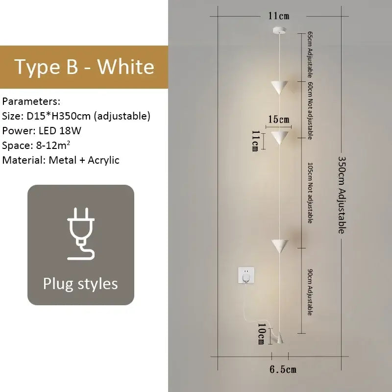 DecorBites™ Black LED Pendant Chandeliers for Modern Nordic Home Decor
