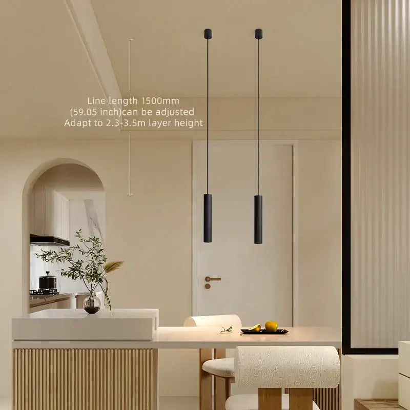 DecorBites™ Black LED Pendant Light 5W CRI 97 Double Anti-glare Spot Light for Living Room