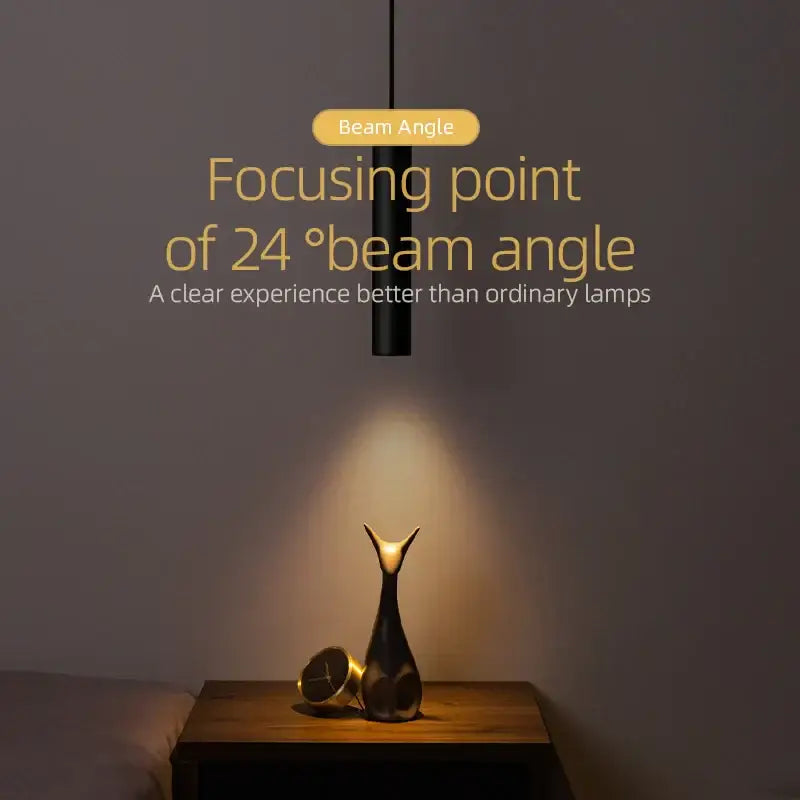 DecorBites™ Black LED Pendant Light 5W CRI 97 Double Anti-glare Spot Light for Living Room