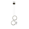 DecorBites™ Black LED Pendant Light: Elegant Bedroom Hanging Lamp, Small Chandelier