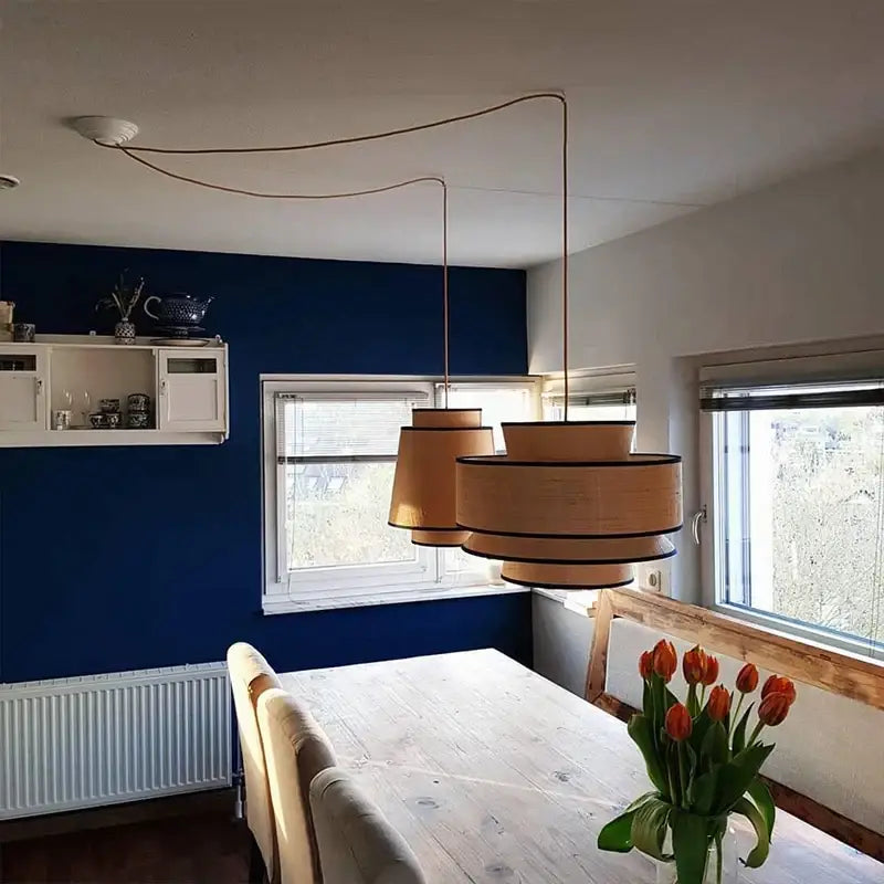 DecorBites™ Black LED Strip Pendant Light for Dining Living Room Kitchen Office Bar