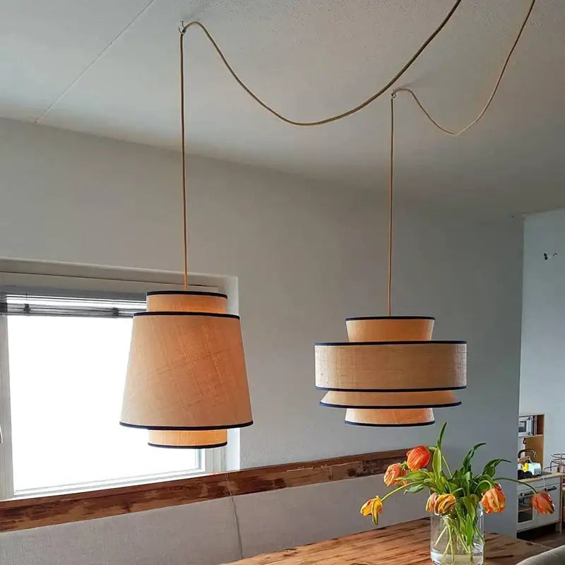 DecorBites™ Black LED Strip Pendant Light for Dining Living Room Kitchen Office Bar