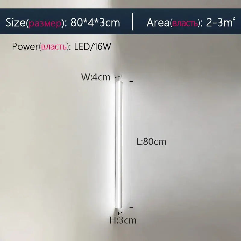 DecorBites™ Black LED Wall Lamp for Bedroom Living Room Aisle Sofa Background