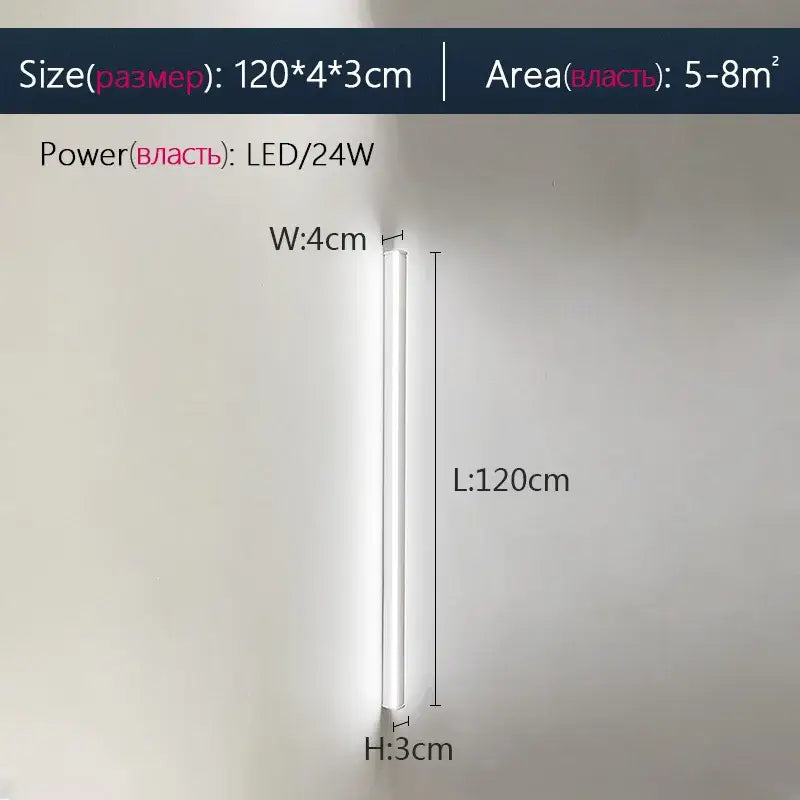 DecorBites™ Black LED Wall Lamp for Bedroom Living Room Aisle Sofa Background