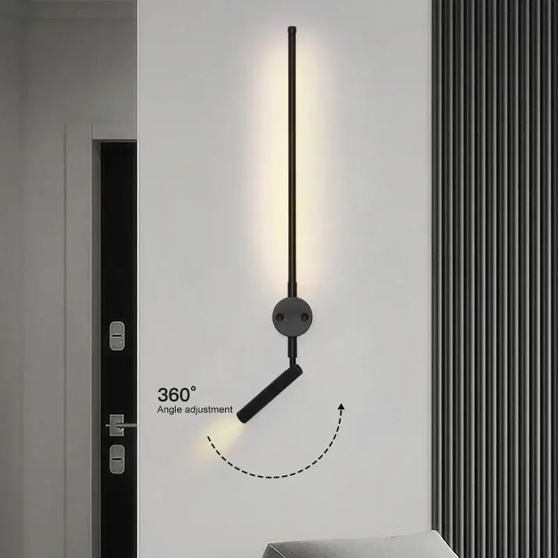 DecorBites™ Black LED Wall Lamp for Bedroom Living Room Stairs Dining Hallways