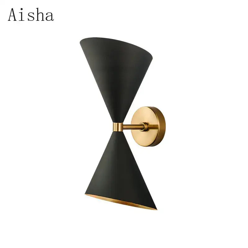 DecorBites™ Black LED Wall Lamp for Modern Home Lighting