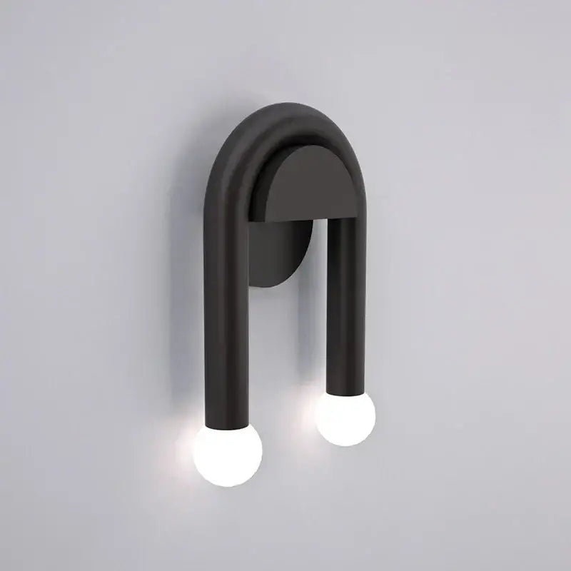 DecorBites™ Black LED Wall Lamp: Modern Nordic Indoor Sconces for Living Bedroom Bathroom