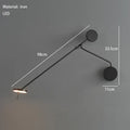 DecorBites™ Black LED Wall Reading Light for Bed Bedroom Living Room Office