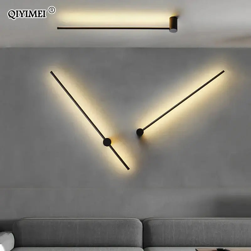 DecorBites™ Black LED Wall Sconce for Living Room Bedroom Lighting