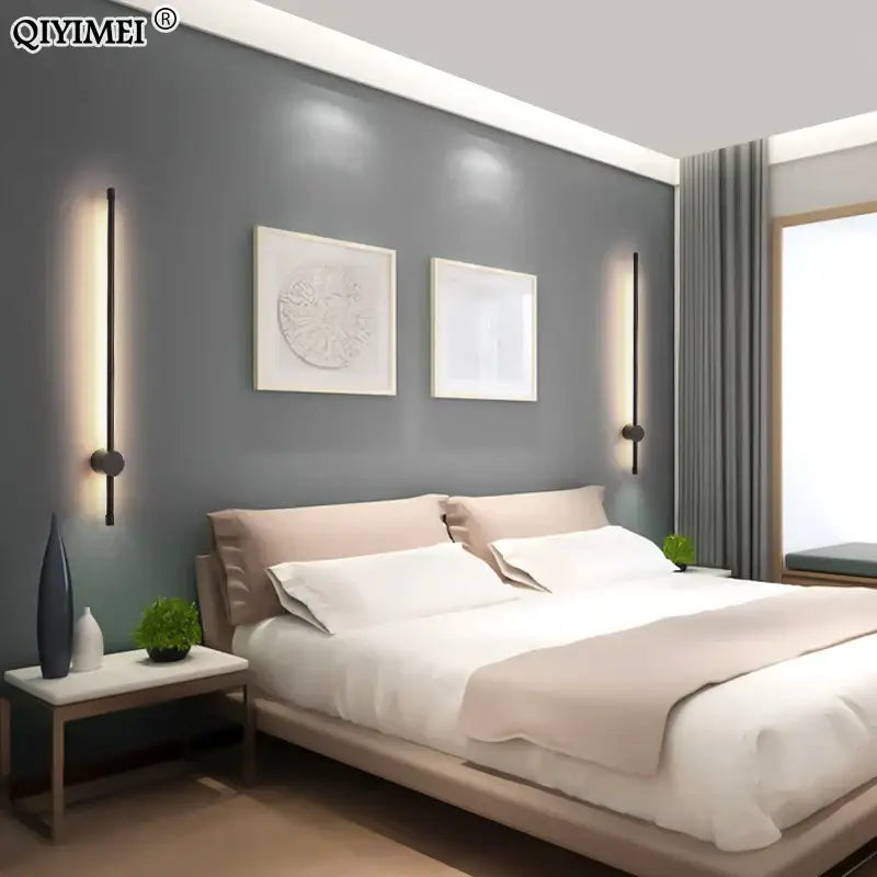 DecorBites™ Black LED Wall Sconce for Living Room Bedroom Lighting