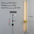 DecorBites™ Black LED Wall Sconce for Living Room Bedroom Lighting