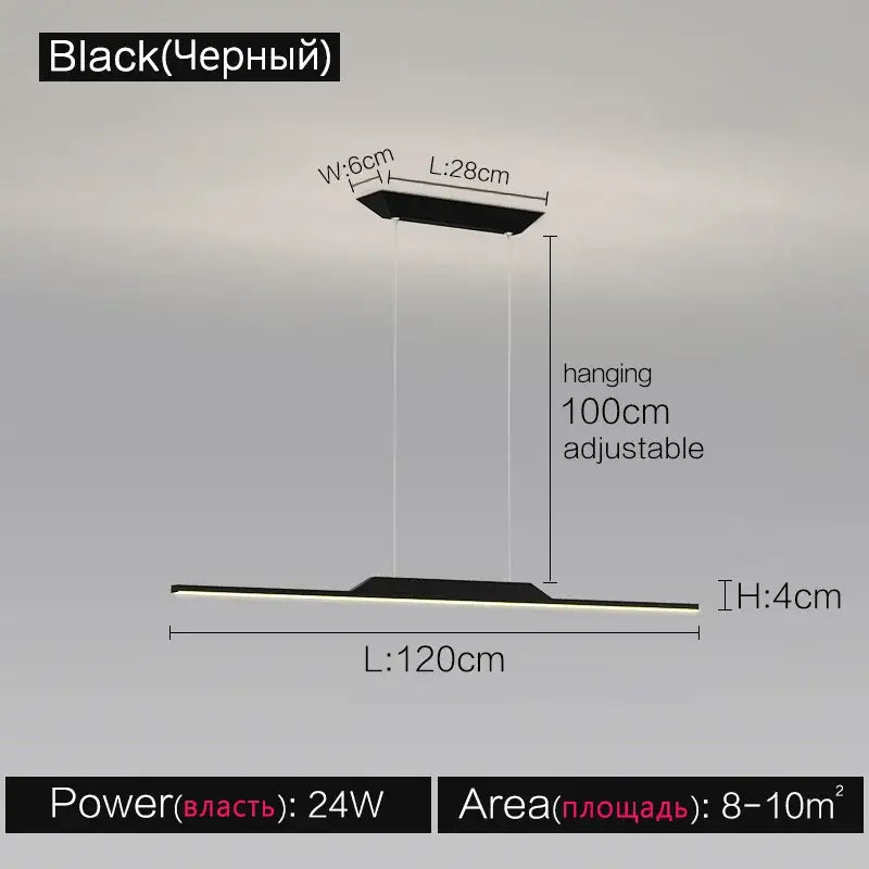 DecorBites™ Black Line Chandelier: Elegant Salon Design, Luxury Lighting for Home and Restaurant