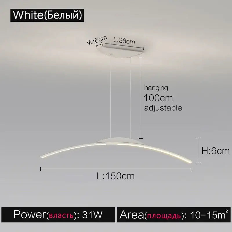 DecorBites™ Black Line Chandelier: Elegant Salon Design, Luxury Lighting for Home and Restaurant
