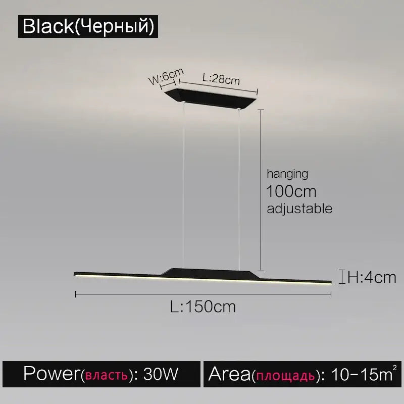 DecorBites™ Black Line Chandelier: Elegant Salon Design, Luxury Lighting for Home and Restaurant
