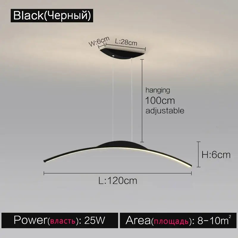 DecorBites™ Black Line Chandelier: Elegant Salon Design, Luxury Lighting for Home and Restaurant