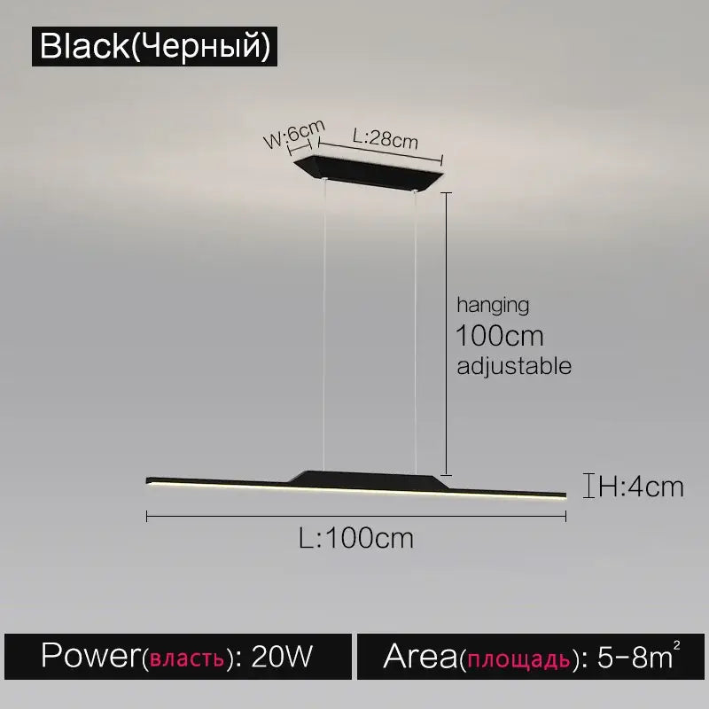 DecorBites™ Black Line Chandelier: Elegant Salon Design, Luxury Lighting for Home and Restaurant
