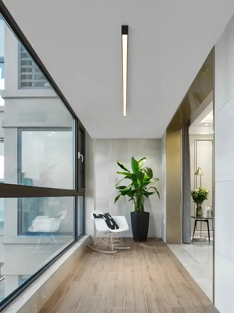 DecorBites™ Black Linear LED Ceiling Lamp for Living Room, Aisle, Dining Room