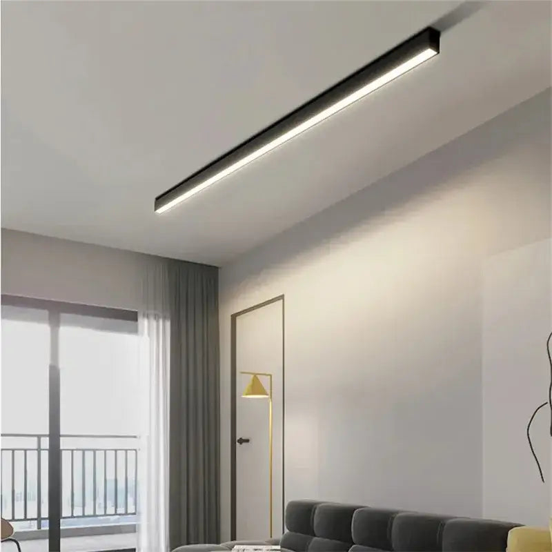DecorBites™ Black Linear LED Ceiling Light for Aisle, Bedroom, Dining, Living Room – Minimalist Design