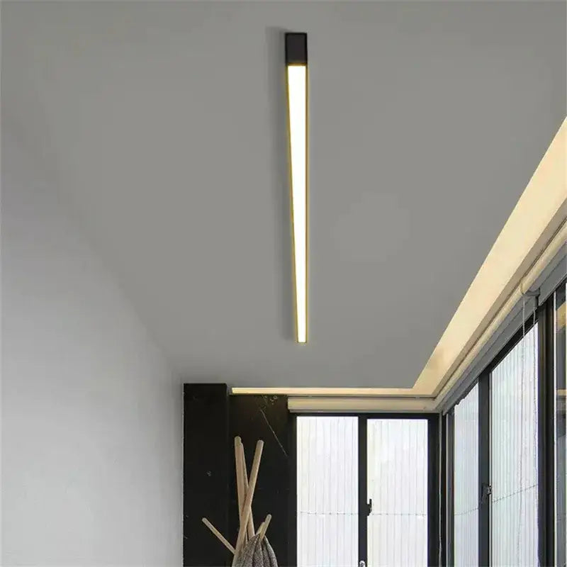 DecorBites™ Black Linear LED Ceiling Light for Aisle, Bedroom, Dining, Living Room – Minimalist Design