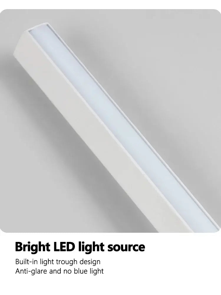 DecorBites™ Black Long Strip Wall Lamp - Modern Minimalist Bedroom Living Room TV Wall Light