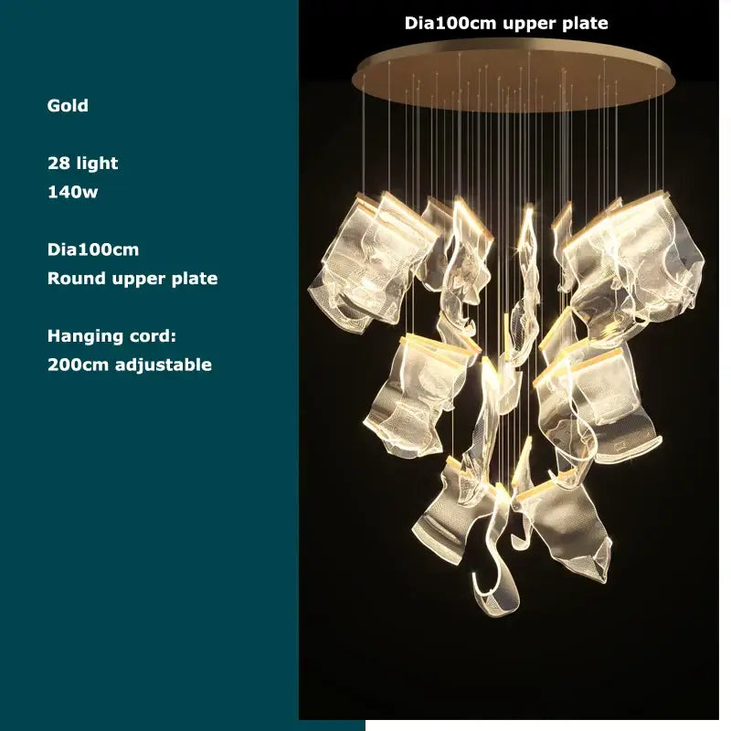 DecorBites™ Black Love Chandelier Lighting for Dinning Room