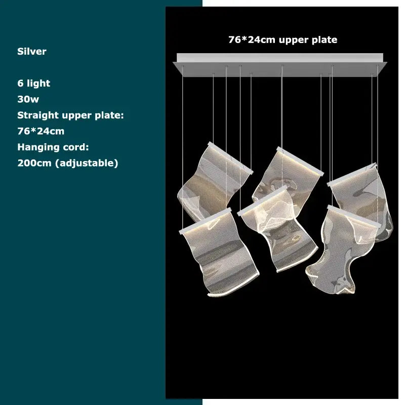 DecorBites™ Black Love Chandelier Lighting for Dinning Room