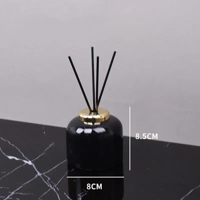 DecorBites™ Black Marquina Marble Bathroom Set cue.opti