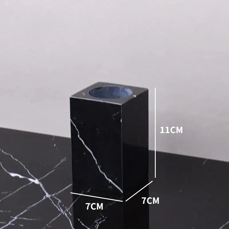 DecorBites™ Black Marquina Marble Bathroom Set cue.opti