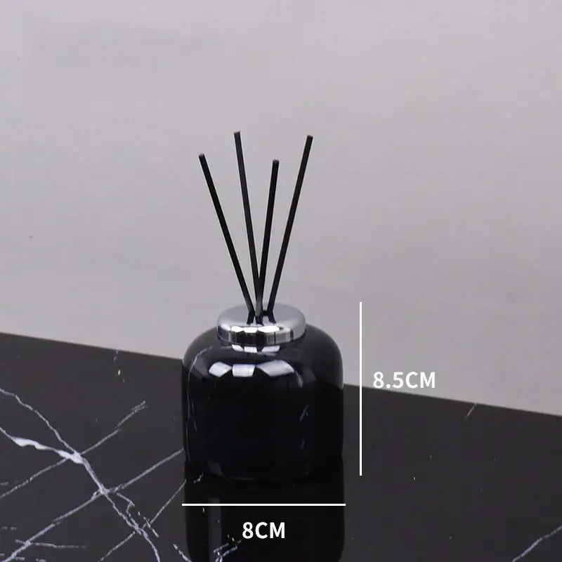 DecorBites™ Black Marquina Marble Bathroom Set cue.opti