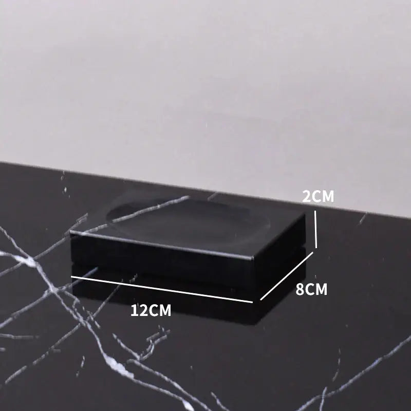 DecorBites™ Black Marquina Marble Bathroom Set cue.opti