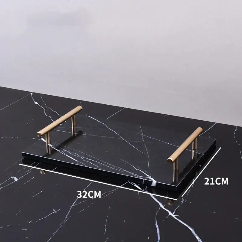 DecorBites™ Black Marquina Marble Bathroom Set cue.opti