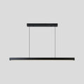 DecorBites™ Black Metal Linear LED Pendant: Sleek Restaurant Island Light Fixture