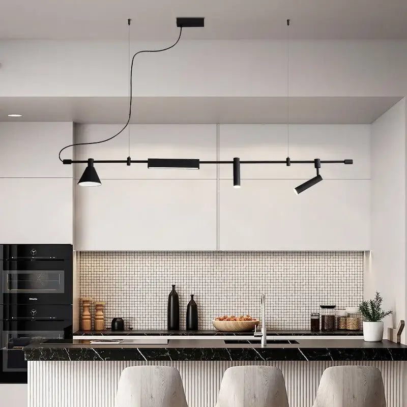 Decorbites black nordic designer chandelier dining room spotlight light