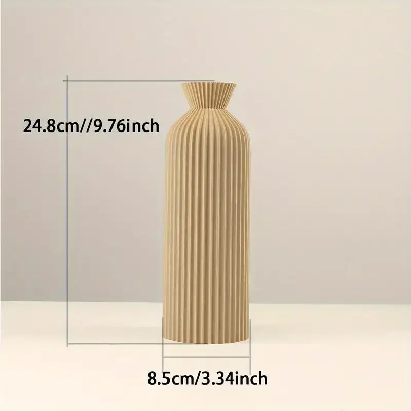 DecorBites™ Black Plastic Vase - Stylish Boho Decor Centerpiece