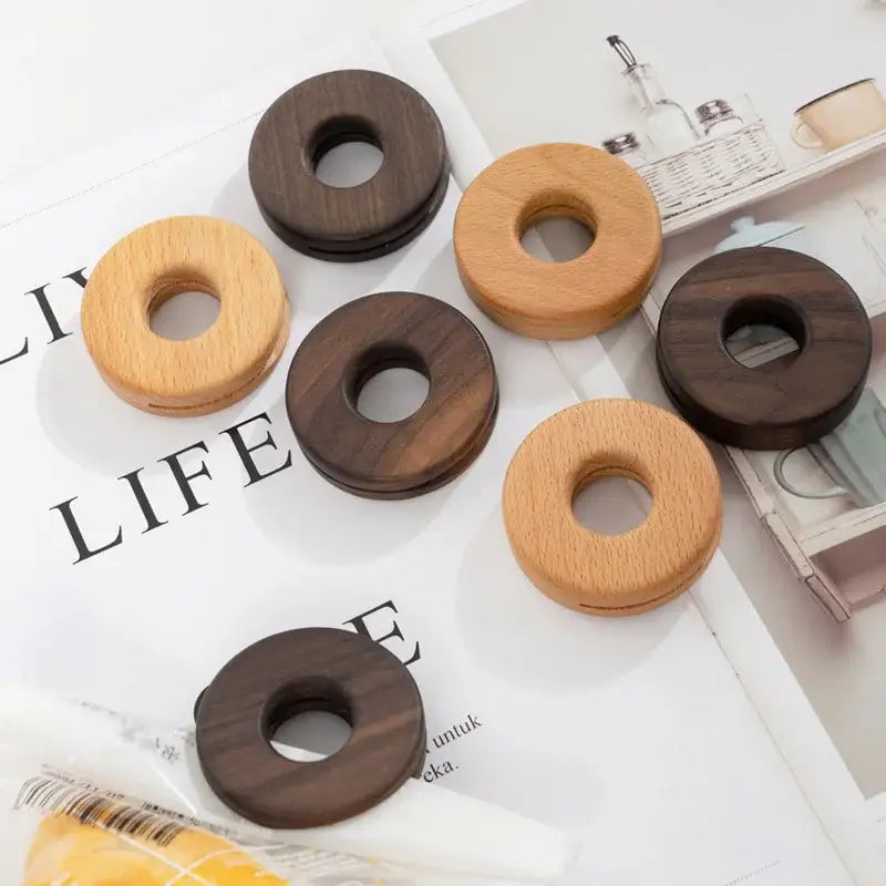 Decorbites black walnut donuts bag clips kitchen sealing tool